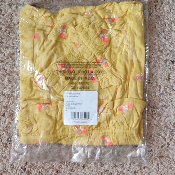 NEW $78 Free People Full Bloom Top Sun Drop Small - Picture 13 of 16